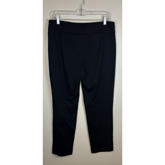 J MCLAUGHLIN Black Catalina Cloth Pants Medium Pull On Straight Leg Stretch - Picture 3 of 10